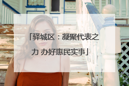 驿城区：凝聚代表之力 办好惠民实事