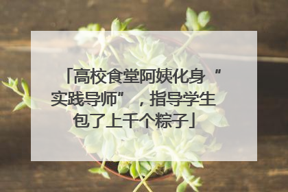 高校食堂阿姨化身“实践导师”，指导学生包了上千个粽子