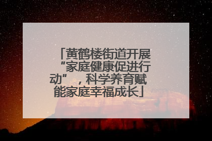 黄鹤楼街道开展“家庭健康促进行动”，科学养育赋能家庭幸福成长