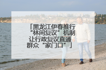 黑龙江伊春推行“林间复议”机制 让行政复议直通群众“家门口”