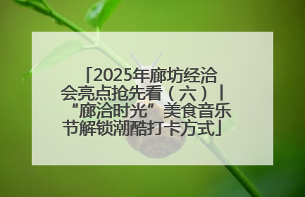 2025年廊坊经洽会亮点抢先看（六）丨“廊洽时光”美食音乐节解锁潮酷打卡方式