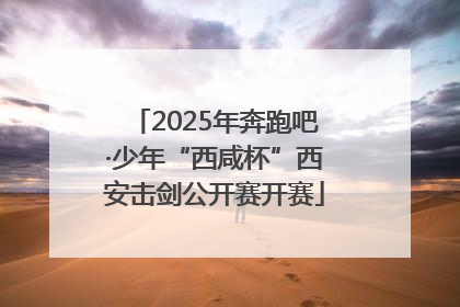 2025年奔跑吧·少年“西咸杯”西安击剑公开赛开赛