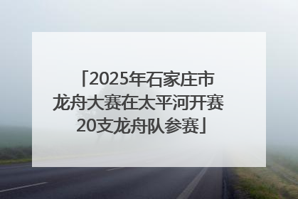 2025年石家庄市龙舟大赛在太平河开赛 20支龙舟队参赛