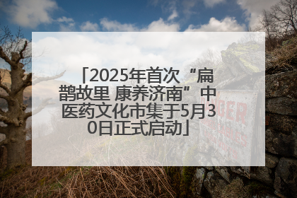 2025年首次“扁鹊故里 康养济南”中医药文化市集于5月30日正式启动