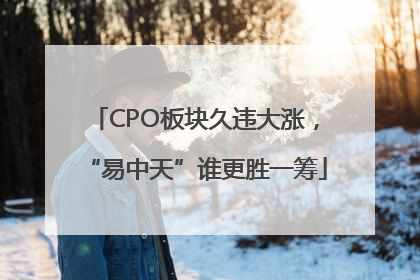 CPO板块久违大涨，“易中天”谁更胜一筹